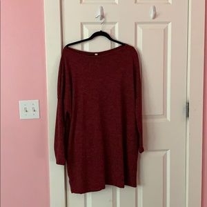 maroon dress